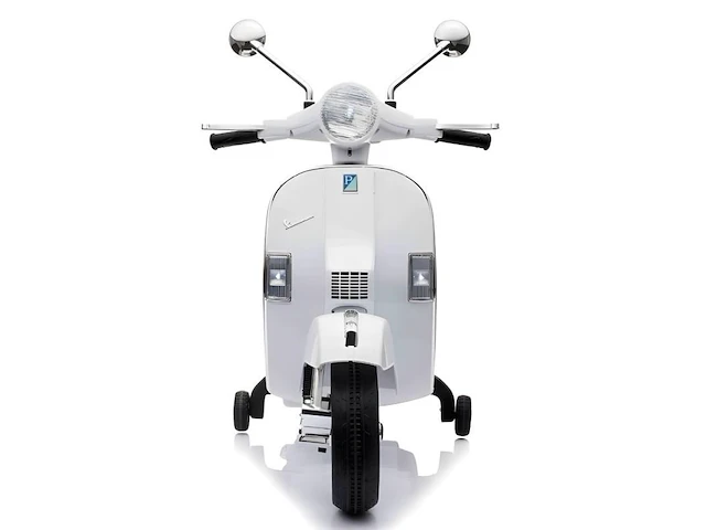 Vespa px150 elektrische kinderscooter 12v - wit - afbeelding 4 van  10