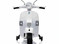 Vespa px150 elektrische kinderscooter 12v - wit - afbeelding 4 van  10