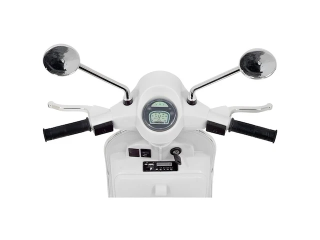 Vespa px150 elektrische kinderscooter 12v - wit - afbeelding 5 van  10