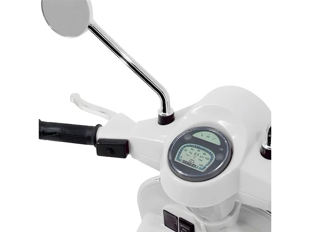 Vespa px150 elektrische kinderscooter 12v - wit - afbeelding 7 van  10