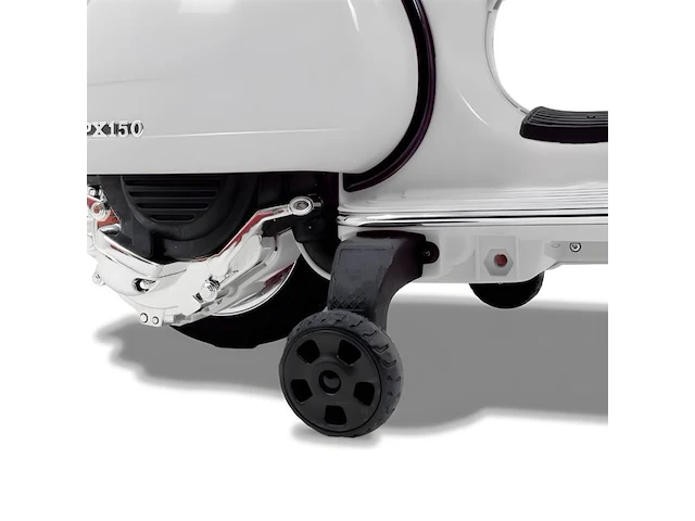 Vespa px150 elektrische kinderscooter 12v - wit - afbeelding 8 van  10