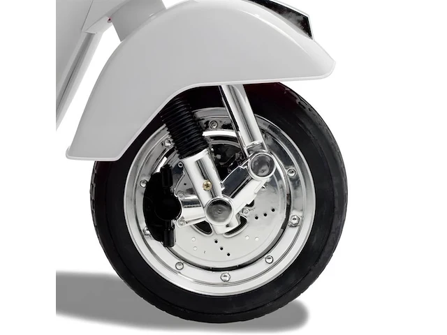 Vespa px150 elektrische kinderscooter 12v - wit - afbeelding 9 van  10