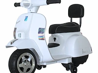Vespa px150 mini elektrische kinderscooter 6v - wit - afbeelding 1 van  1
