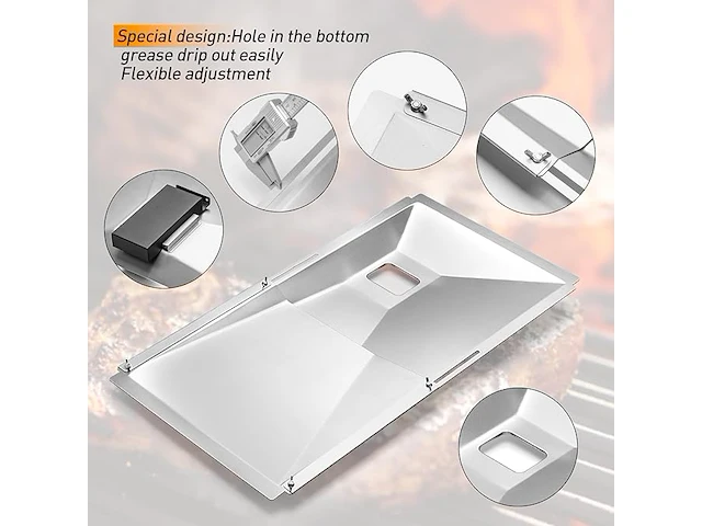 Vetopvangbak voor nexgrill vervangingsonderdelen - afbeelding 3 van  4