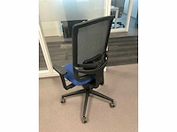 Viasit linea ergonomische bureaustoelen - blauw (4x) - afbeelding 2 van  8