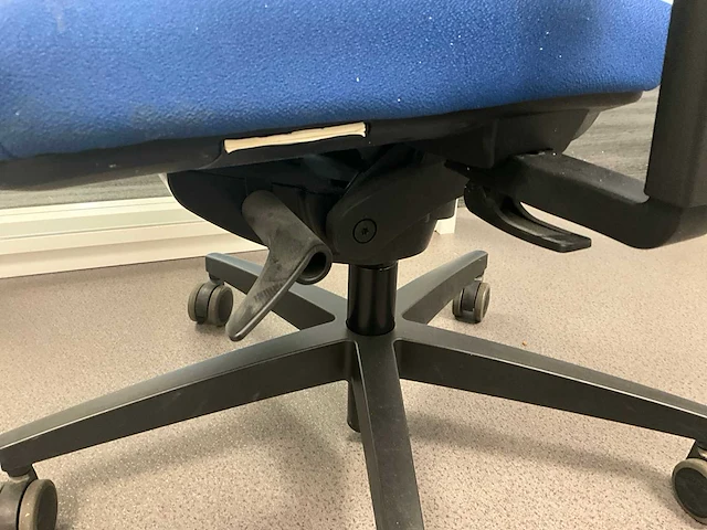 Viasit linea ergonomische bureaustoelen - blauw (4x) - afbeelding 4 van  8