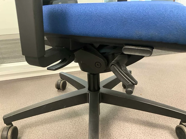 Viasit linea ergonomische bureaustoelen - blauw (4x) - afbeelding 6 van  8