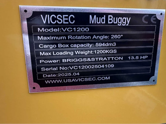 Vicsec - 2025 - vc1200 - mini rupsdumper - afbeelding 16 van  23