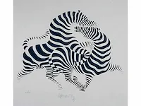 Victor vasarely (hongarije 1906-1997) topwerk - afbeelding 1 van  5