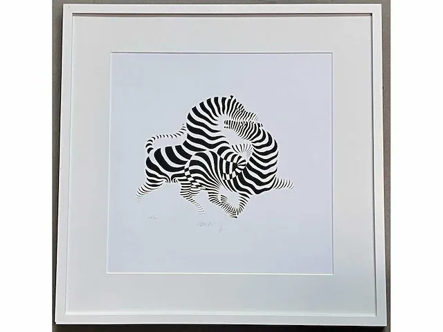 Victor vasarely (hongarije 1906-1997) topwerk - afbeelding 2 van  5