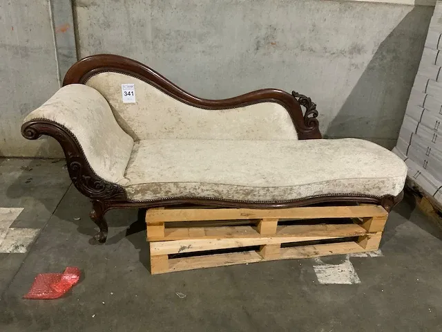 Victoriaans chaise longue - afbeelding 2 van  4