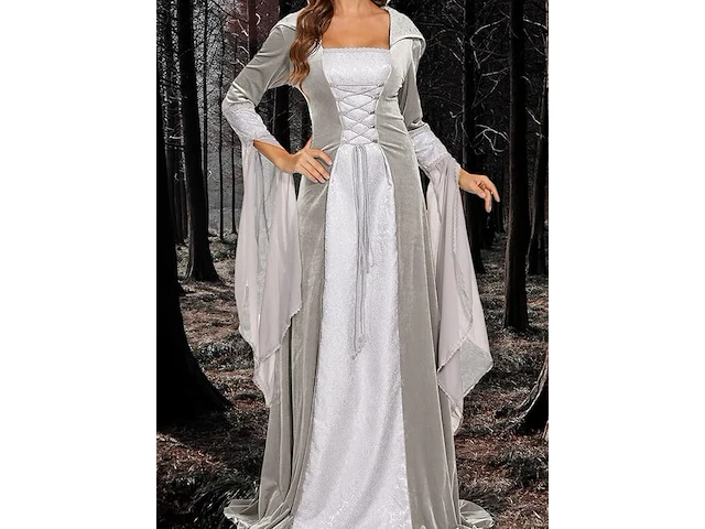 Victoriaans gothic jurk (2xl) - afbeelding 5 van  5