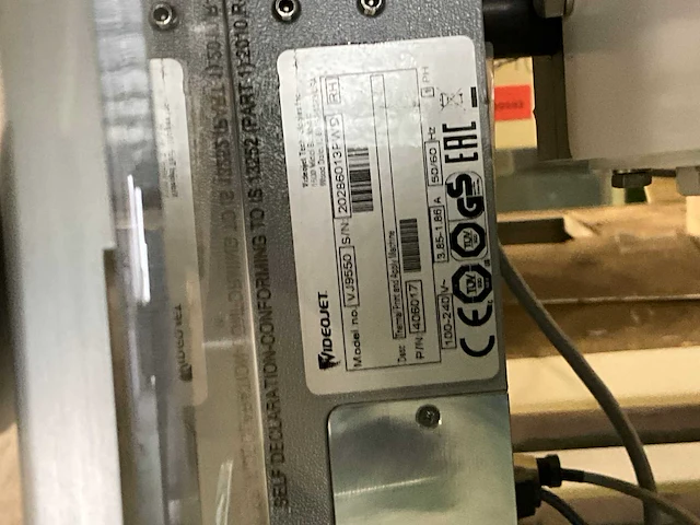Videojet vj9550 etiketteermachine - afbeelding 5 van  5