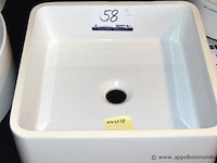 Vierkante design wasbak flaminia 40x40 - afbeelding 2 van  2