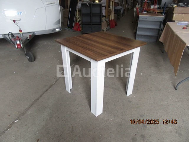 Vierkante houten tafel 80cm - afbeelding 1 van  4
