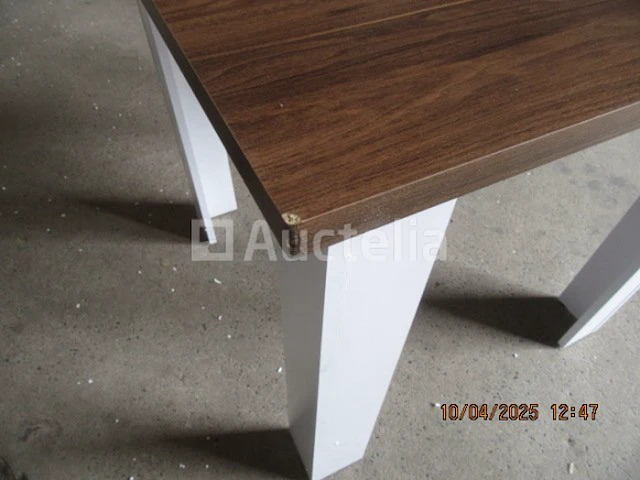 Vierkante houten tafel 80cm - afbeelding 3 van  4