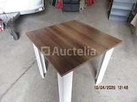 Vierkante houten tafel 80cm - afbeelding 4 van  4