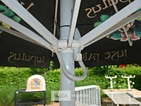 Vierkante parasol met voet - afbeelding 7 van  7
