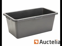 Vierkante pe mortel bak 72,5 x 38,5 x 29 cm 65 l: 10 stukken - afbeelding 1 van  4