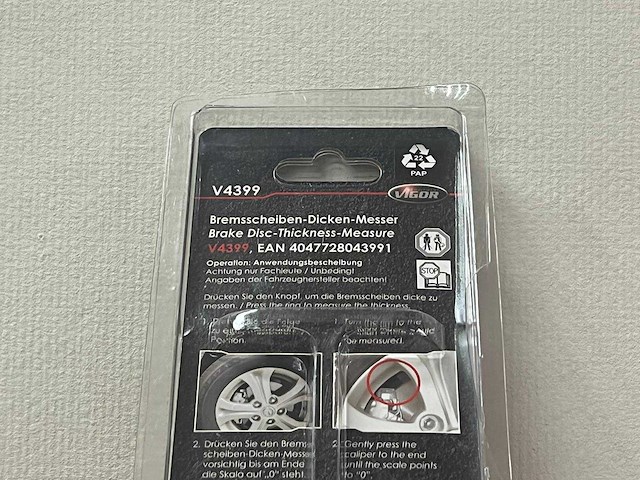 Vigor - v4399 - remschijf diktemeter - afbeelding 5 van  5