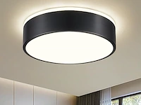 Vikaey led-plafondlamp, zwart, 24 w - afbeelding 1 van  4