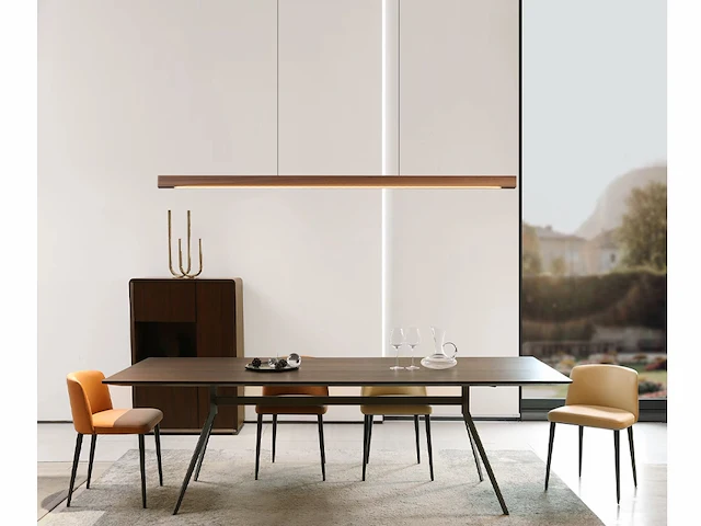 Vilana 125 design pendel armatuur walnoot - afbeelding 4 van  8