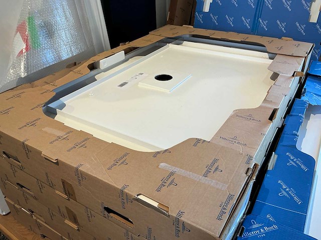 Villeroy & boch squaro infinty 1490 douchebak (2x) - afbeelding 1 van  6