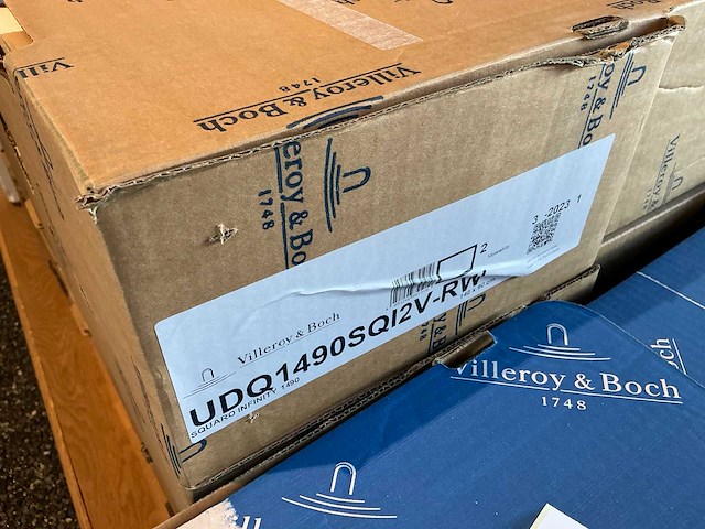 Villeroy & boch squaro infinty 1490 douchebak (2x) - afbeelding 5 van  6