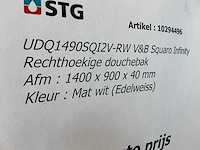 Villeroy & boch squaro infinty 1490 douchebak - afbeelding 4 van  4