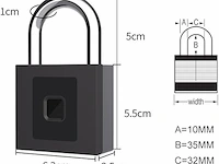 Vingerafdrukhangslot elinksmart sleutelloos - afbeelding 2 van  3