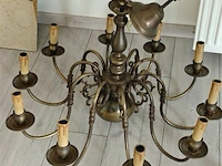 Vintage 10-armige luster - afbeelding 1 van  4