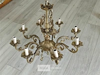 Vintage 8-armige luster - afbeelding 1 van  3