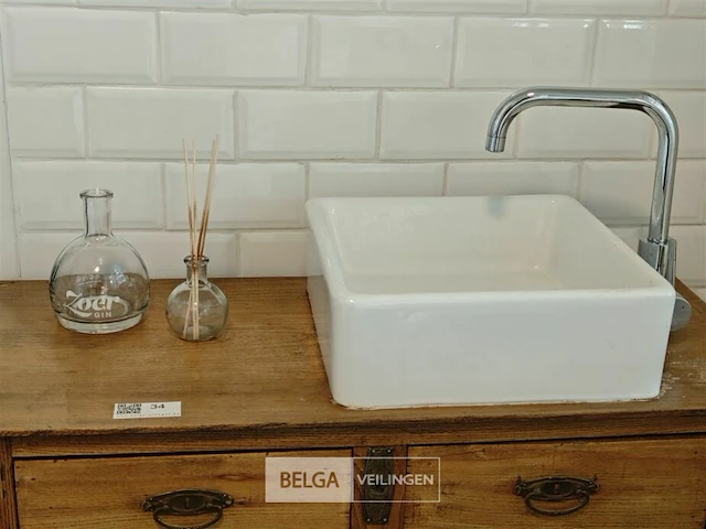 Vintage badkamermeubel 76x100x47cm - afbeelding 2 van  4