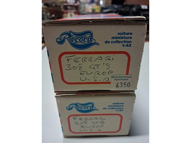 Vintage bouwauto ferrari 308 gt s - afbeelding 1 van  5