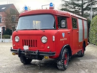 Vintage brandweerwagen willys jeep benzine 1963 (marge) - afbeelding 1 van  1