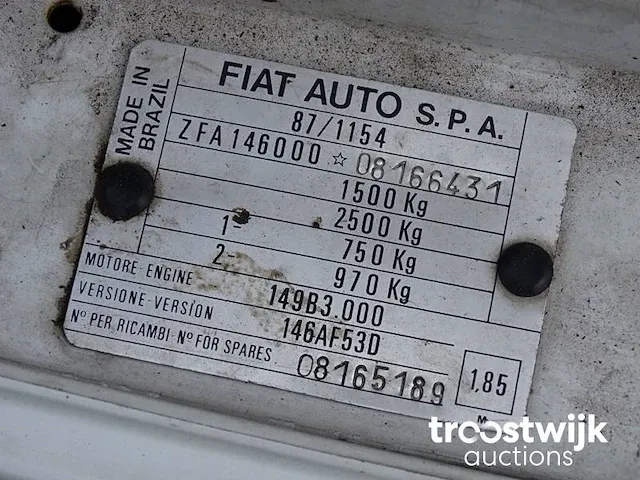 Vintage camper fiat fiorino adriatik 1.7d - afbeelding 37 van  61