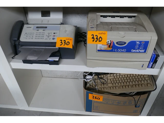 Vintage faxtoestel + printer brother - afbeelding 1 van  5