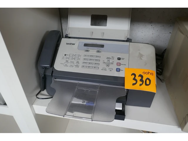 Vintage faxtoestel + printer brother - afbeelding 3 van  5