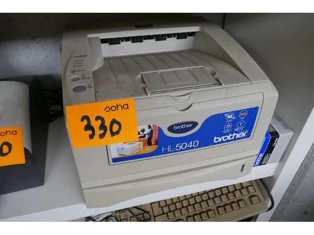 Vintage faxtoestel + printer brother - afbeelding 4 van  5
