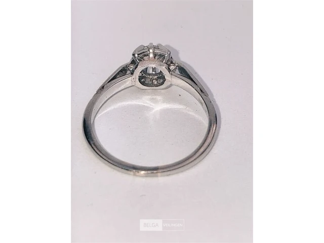Vintage gouden ring diamant - 0,20 ct - afbeelding 3 van  9