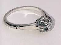 Vintage gouden ring diamant - 0,20 ct - afbeelding 4 van  9