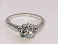 Vintage gouden ring diamant - 0,20 ct - afbeelding 6 van  9