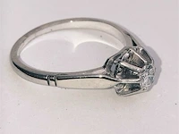Vintage gouden ring diamant - 0,20 ct - afbeelding 8 van  9