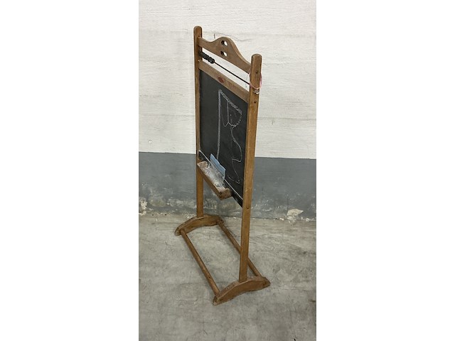 Vintage houten krijtbord - afbeelding 2 van  2