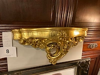 Vintage kader en goudkleurige console - afbeelding 6 van  6