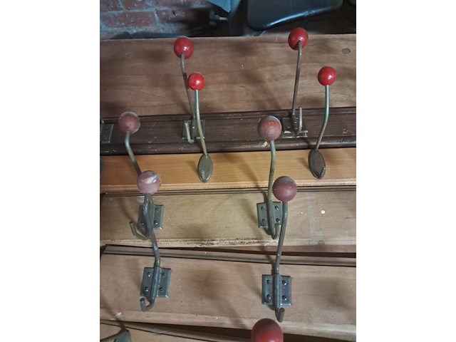 Vintage kapstokken 7 stuks - afbeelding 2 van  3