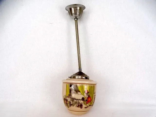 Vintage kinderluster roodkapje - afbeelding 1 van  3