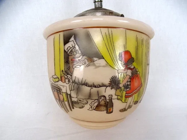 Vintage kinderluster roodkapje - afbeelding 2 van  3