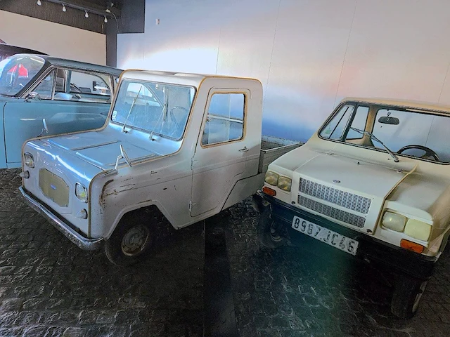 Vintage microcars lawil c1 pick-up & jeanneau rj 49 automatic (marge) - afbeelding 1 van  1