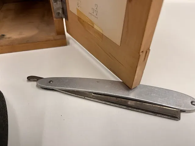 Vintage microscoop - afbeelding 5 van  7